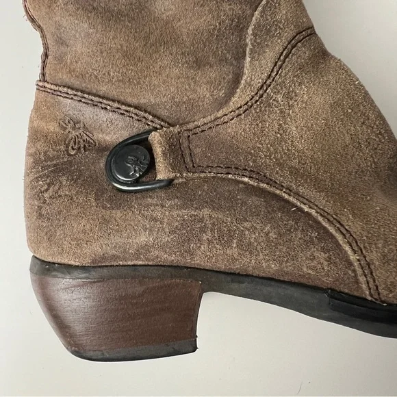 Fly London Women’s Western Tall Riding Boot 38 Brown Leather - Picture 9 of 14